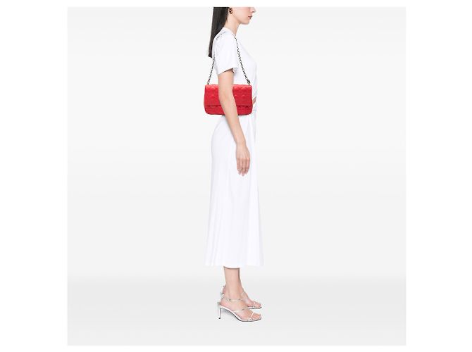 Dior Orange Lammleder Medium Cannage Miss Dior Flap Rot - Ansicht 6