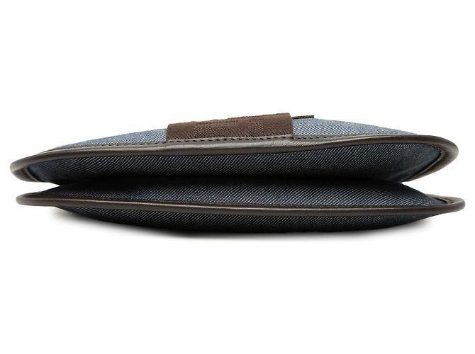 Pochette crossbody in denim blu Fendi - vista 3