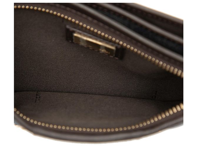 Pochette crossbody in denim blu Fendi - vista 4