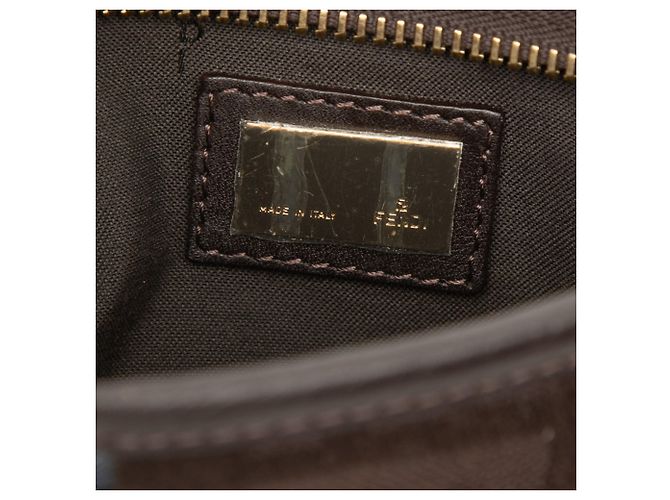 Pochette crossbody in denim blu Fendi - vista 5