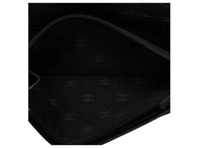 Cartera Chanel Black CC Goatskin L Yen Negro - vista 4
