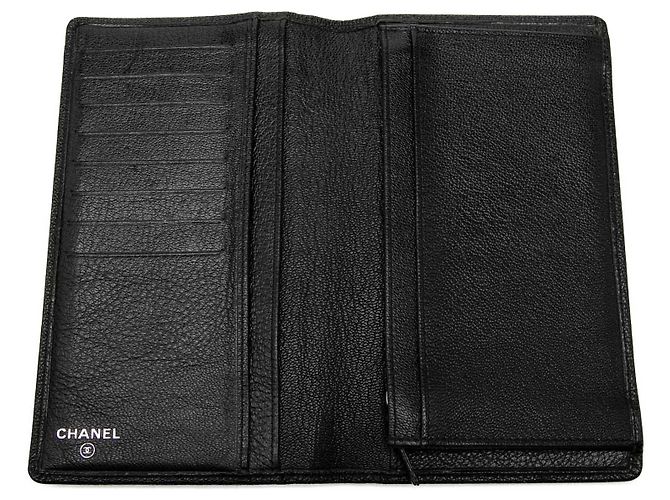 Cartera Chanel Black CC Goatskin L Yen Negro - vista 6