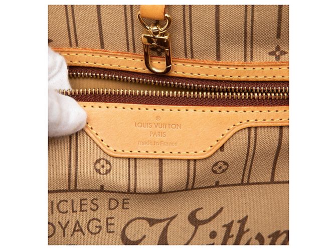 Louis Vuitton Marrone Monogram Neverfull MM - vista 5
