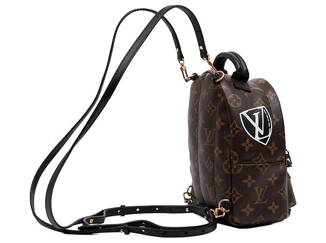 Louis Vuitton Marrone Monogram World Tour Mini Palm Springs - vista 2