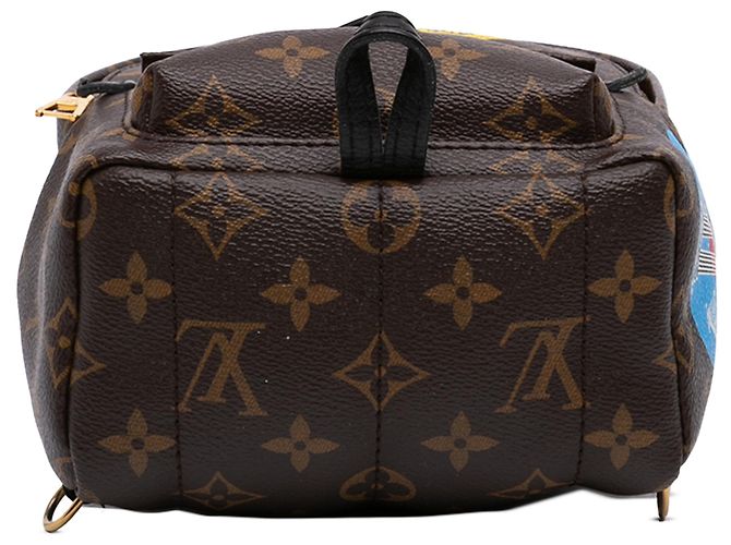 Louis Vuitton Marrone Monogram World Tour Mini Palm Springs - vista 3