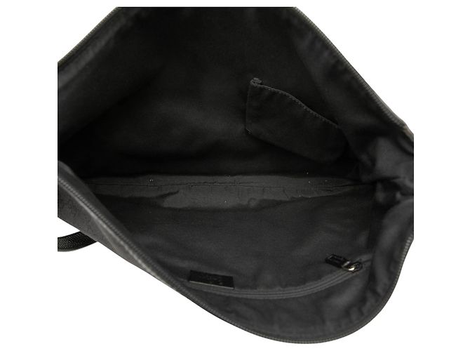 Borsa a tracolla mezza luna in denim GG nero Large di Gucci - vista 4