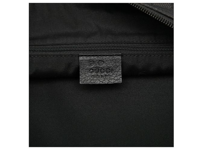 Borsa a tracolla mezza luna in denim GG nero Large di Gucci - vista 5