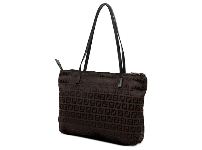 Fendi Zucchino Canvas Tote in Braun Dunkelbraun - Ansicht 2