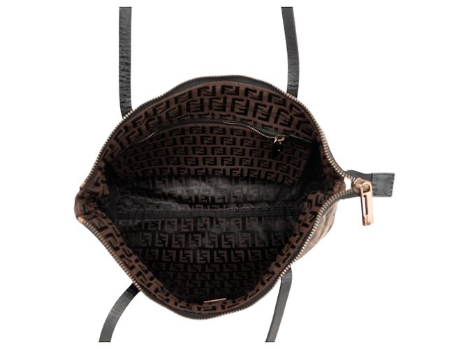 Fendi Zucchino Canvas Tote in Braun Dunkelbraun - Ansicht 4