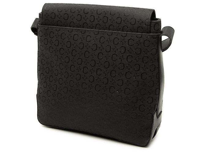 Céline Borsa a tracolla Celine in tela Macadam nera Nero - vista 2