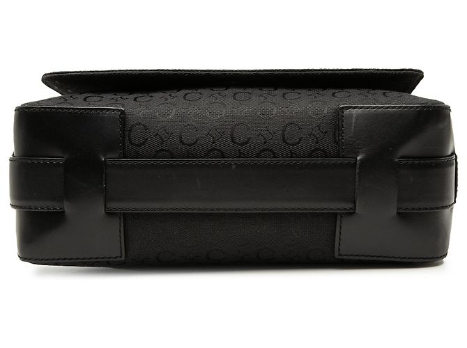 Céline Borsa a tracolla Celine in tela Macadam nera Nero - vista 3