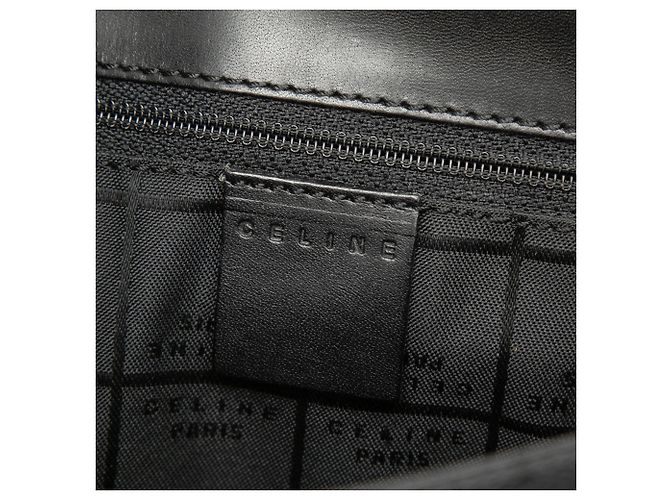 Céline Borsa a tracolla Celine in tela Macadam nera Nero - vista 5