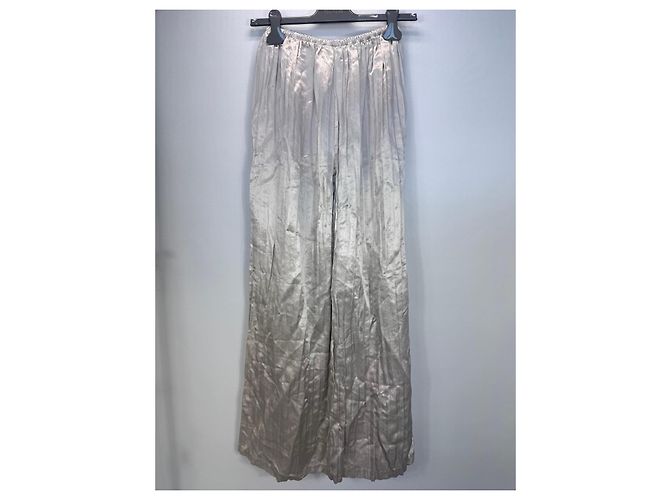Autre Marque INTERIOR Plissee-Acetat-Set Silber Beige Grau - Ansicht 3