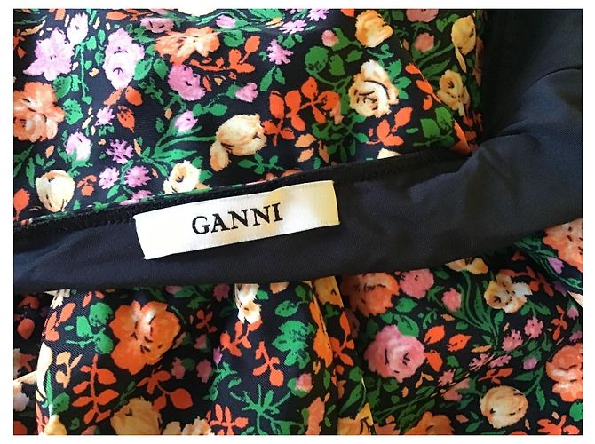 Ganni Kleid mit Blumenprint und Wickeloptik - Ansicht 13