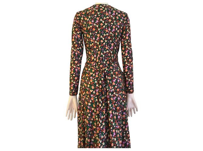 Ganni Kleid mit Blumenprint und Wickeloptik - Ansicht 3