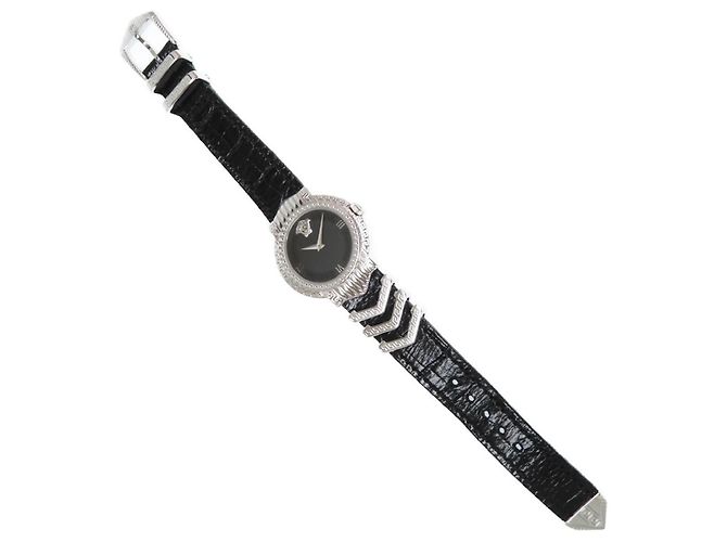 Medusa Gianni Versace Signature Watch Black Silver hardware - view 2