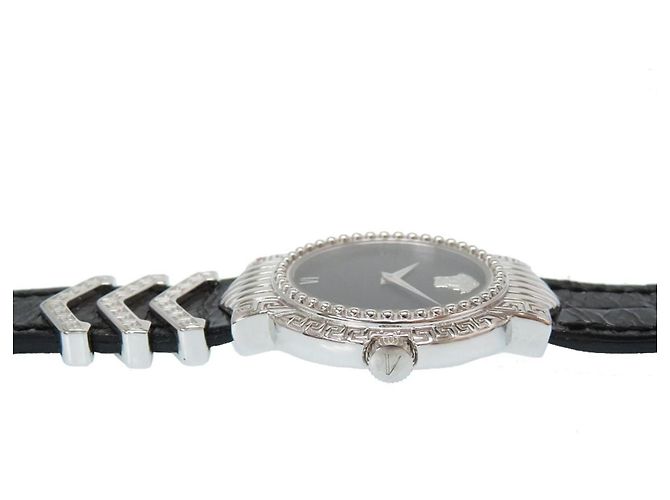 Medusa Gianni Versace Signature Watch Black Silver hardware - view 7