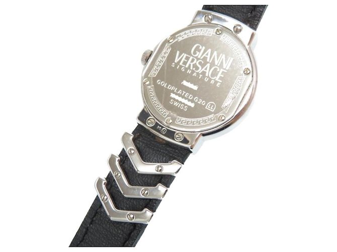 Medusa Gianni Versace Signature Watch Black Silver hardware - view 8