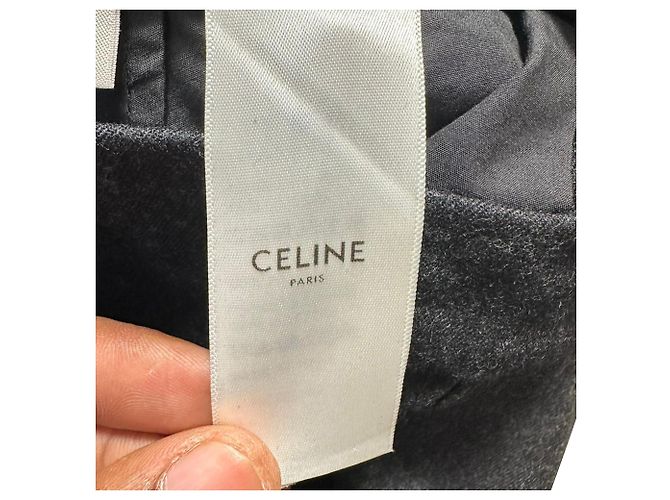 Céline Celine Plisierter Hosen aus schwarzer Wolle - Ansicht 4