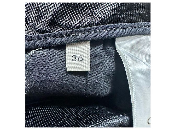 Céline Celine Plisierter Hosen aus schwarzer Wolle - Ansicht 5