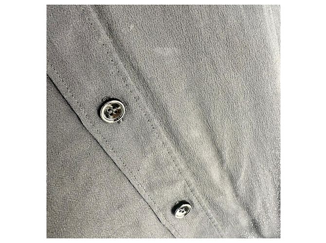 Céline Celine Button-Up Langarmbluse aus schwarzem Acetat - Ansicht 4