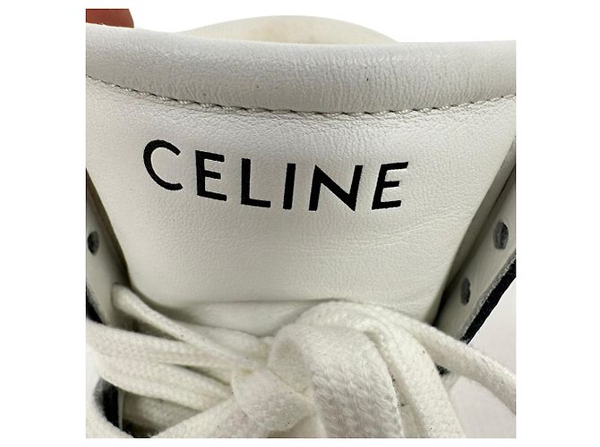 Céline Sneakers alte Celine Trainer CT-01 in pelle nera Nero - vista 11