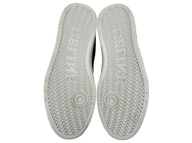 Céline Sneakers alte Celine Trainer CT-01 in pelle nera Nero - vista 14