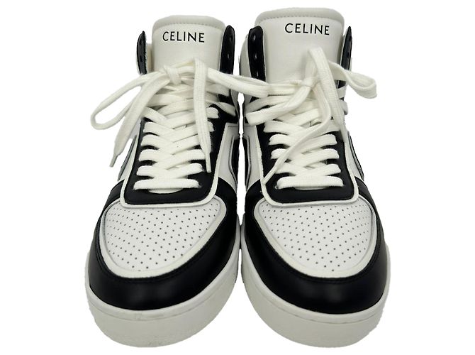 Céline Sneakers alte Celine Trainer CT-01 in pelle nera Nero - vista 2
