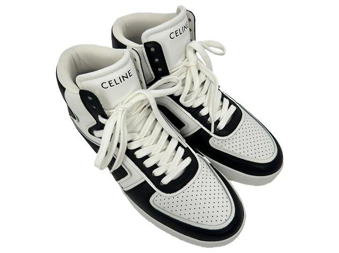 Céline Sneakers alte Celine Trainer CT-01 in pelle nera Nero - vista 5