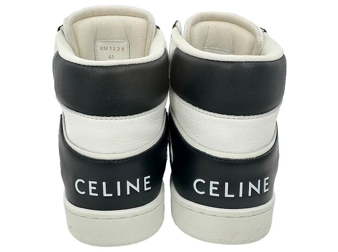 Céline Sneakers alte Celine Trainer CT-01 in pelle nera Nero - vista 6