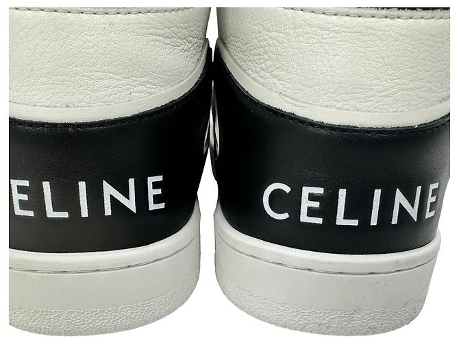 Céline Sneakers alte Celine Trainer CT-01 in pelle nera Nero - vista 7