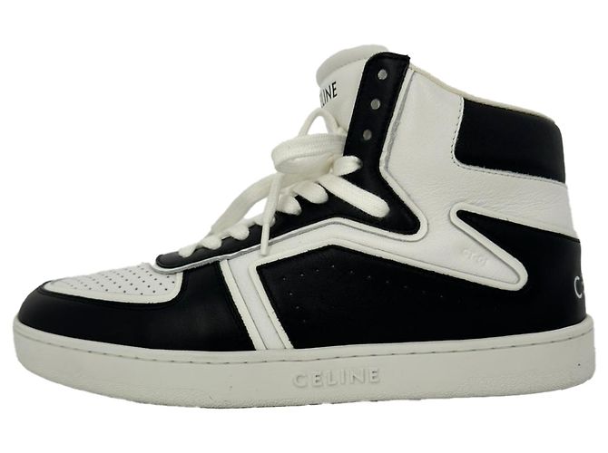 Céline Sneakers alte Celine Trainer CT-01 in pelle nera Nero - vista 9
