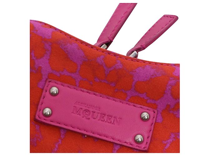 Pochette De Manta Alexander McQueen en rose - vue 7