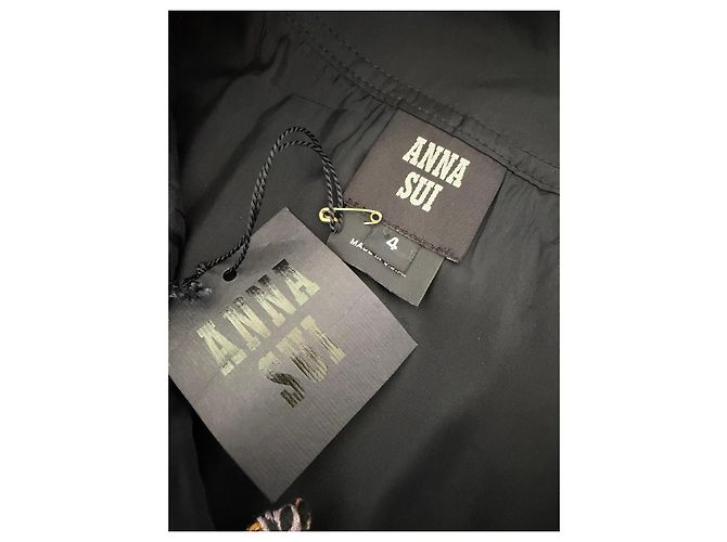 Anna Sui Mini abito floreale viola Nero Rosa D'oro Grigio Porpora - vista 10