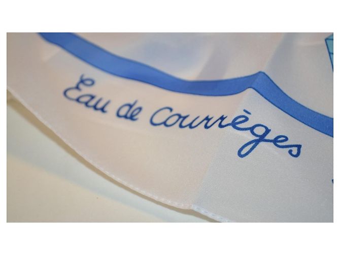 Courreges Pañuelo Courrèges Blanco Azul - vista 2
