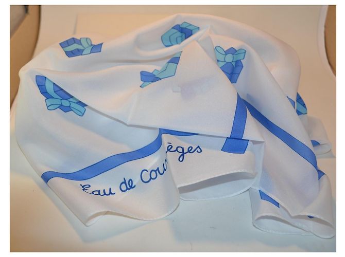 Courreges Pañuelo Courrèges Blanco Azul - vista 3