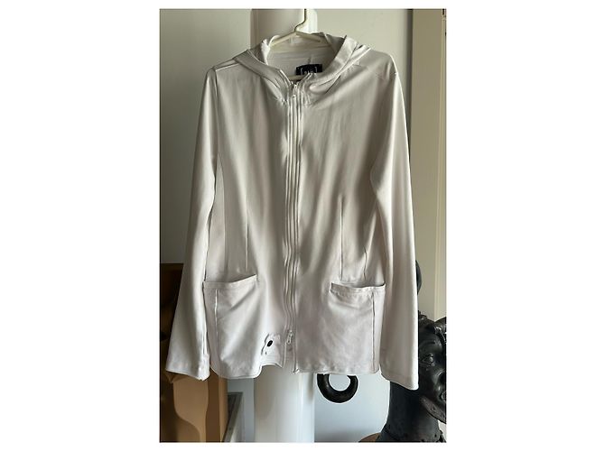Munthe Plus Simonsen Giacca bianca con zip PLU Bianco - vista 3