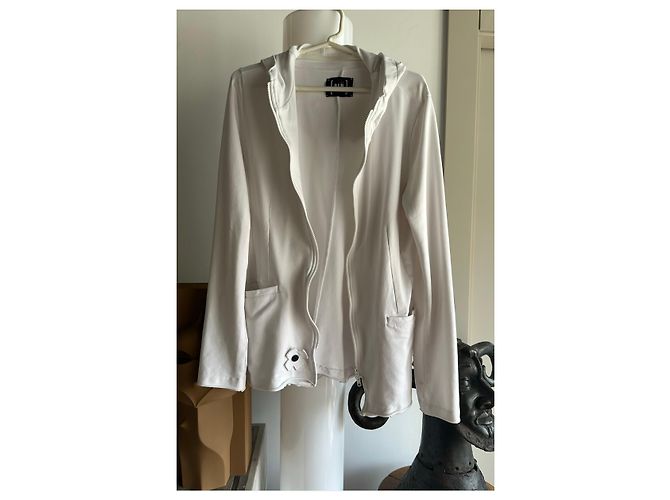 Munthe Plus Simonsen Giacca bianca con zip PLU Bianco - vista 5