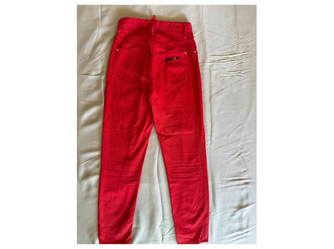 Pantalones de pana roja Dsquared2 - vista 2