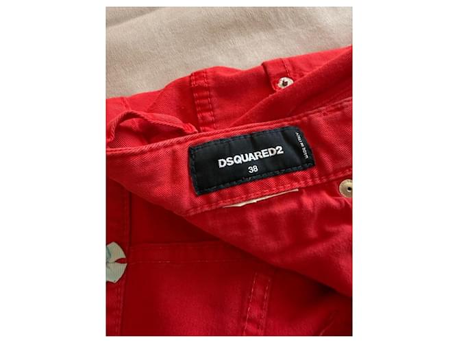 Pantalones de pana roja Dsquared2 - vista 4