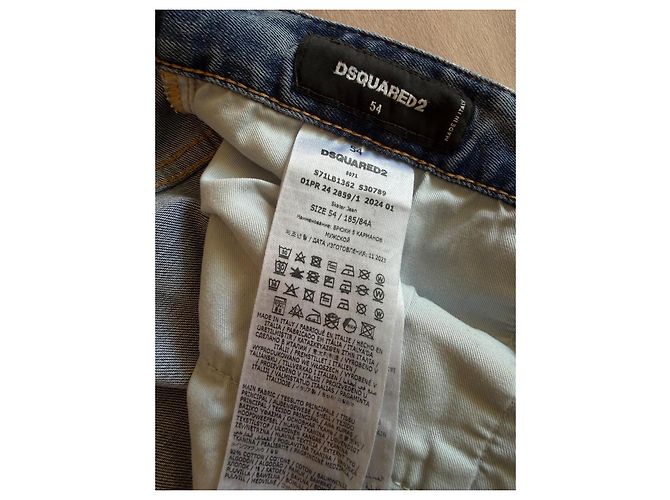 Jeans Skater Dsquared2 in denim blu - vista 4