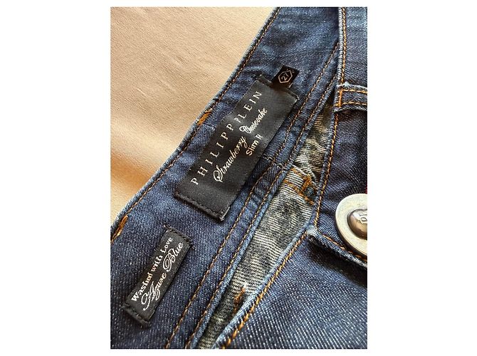 Jeans "Strawberry Cheesecake" Philipp Plein Azul - vista 4