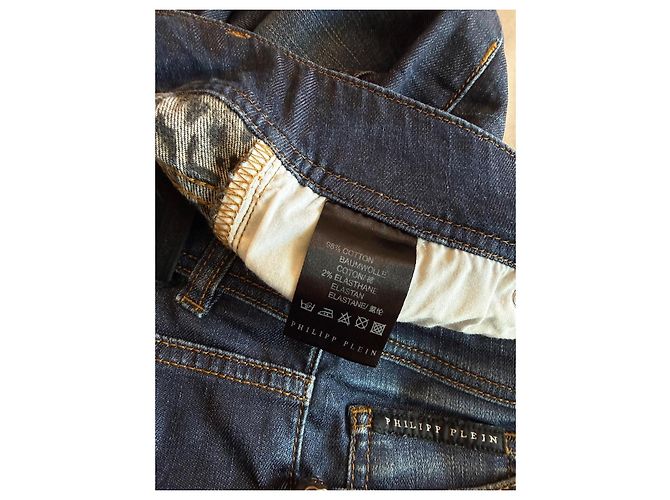 Jeans "Strawberry Cheesecake" Philipp Plein Azul - vista 5