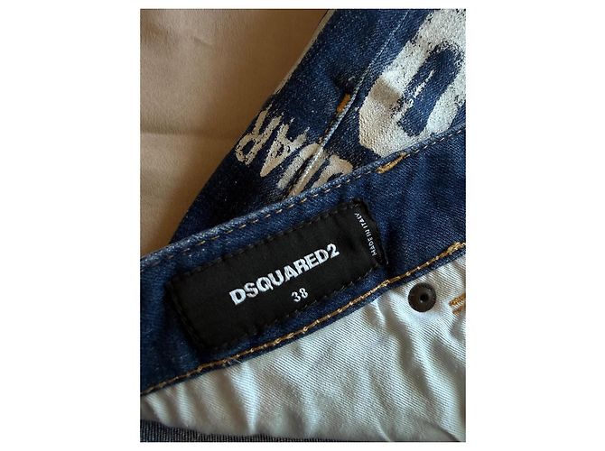 Pantaloncini in denim blu da donna Dsquared2 - vista 3