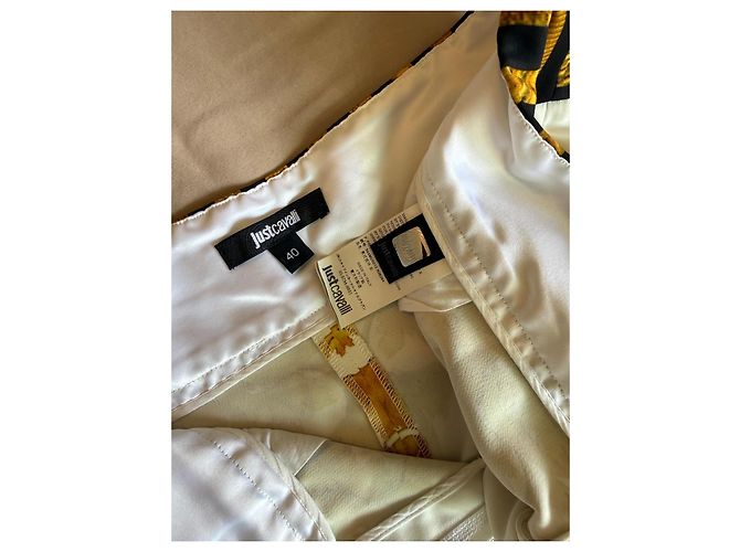 Pantaloncini stampati Just Cavalli Nero Bianco Blu Multicolore D'oro - vista 4