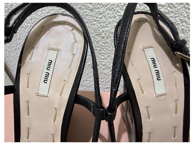 Sandali con zeppa Miu Miu stampa serpente Big Nero Roccia Wedge 37.5 Beige Stampa python - vista 4
