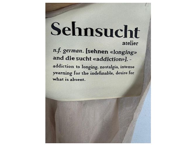 Autre Marque Sehnsucht Atelier Beige Chiffon Maxi-Kleid - Ansicht 4