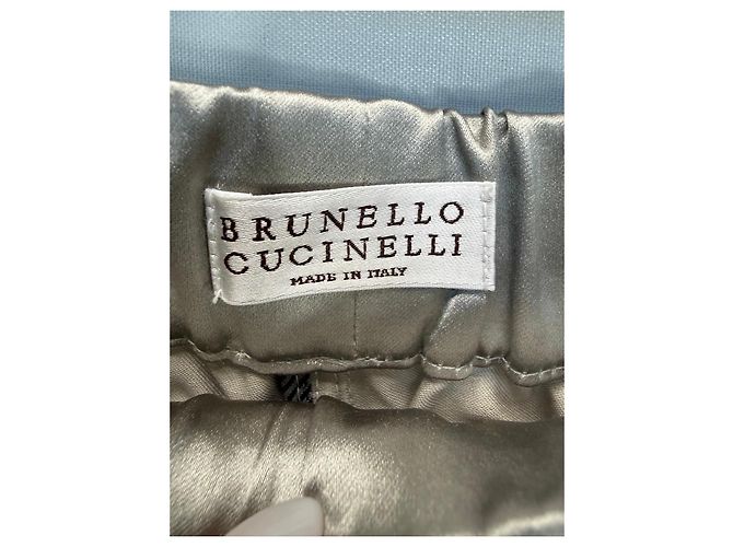 Pantalones cargo de mezcla de seda Brunello Cucinelli Beige - vista 2