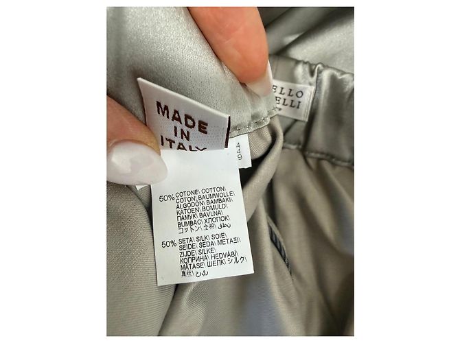 Pantalones cargo de mezcla de seda Brunello Cucinelli Beige - vista 5