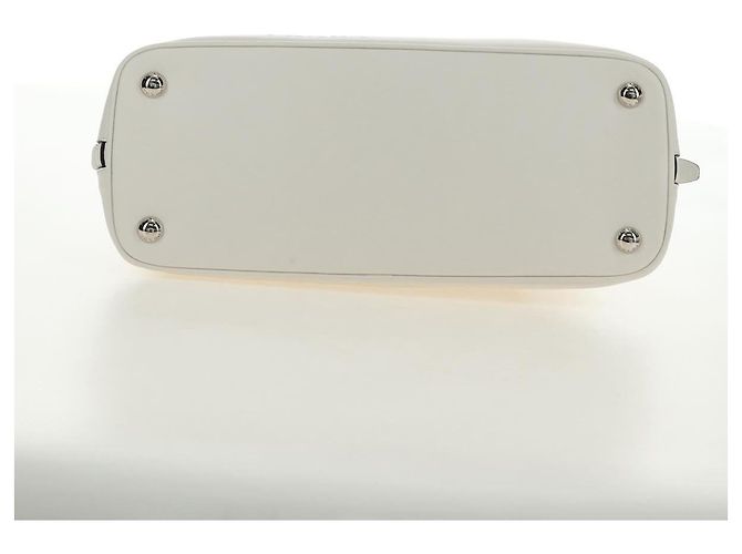Borsa PRADA in pelle 2way Bianco Argento Auth 190398SAM - vista 5